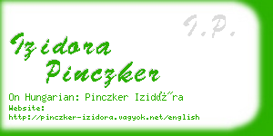 izidora pinczker business card